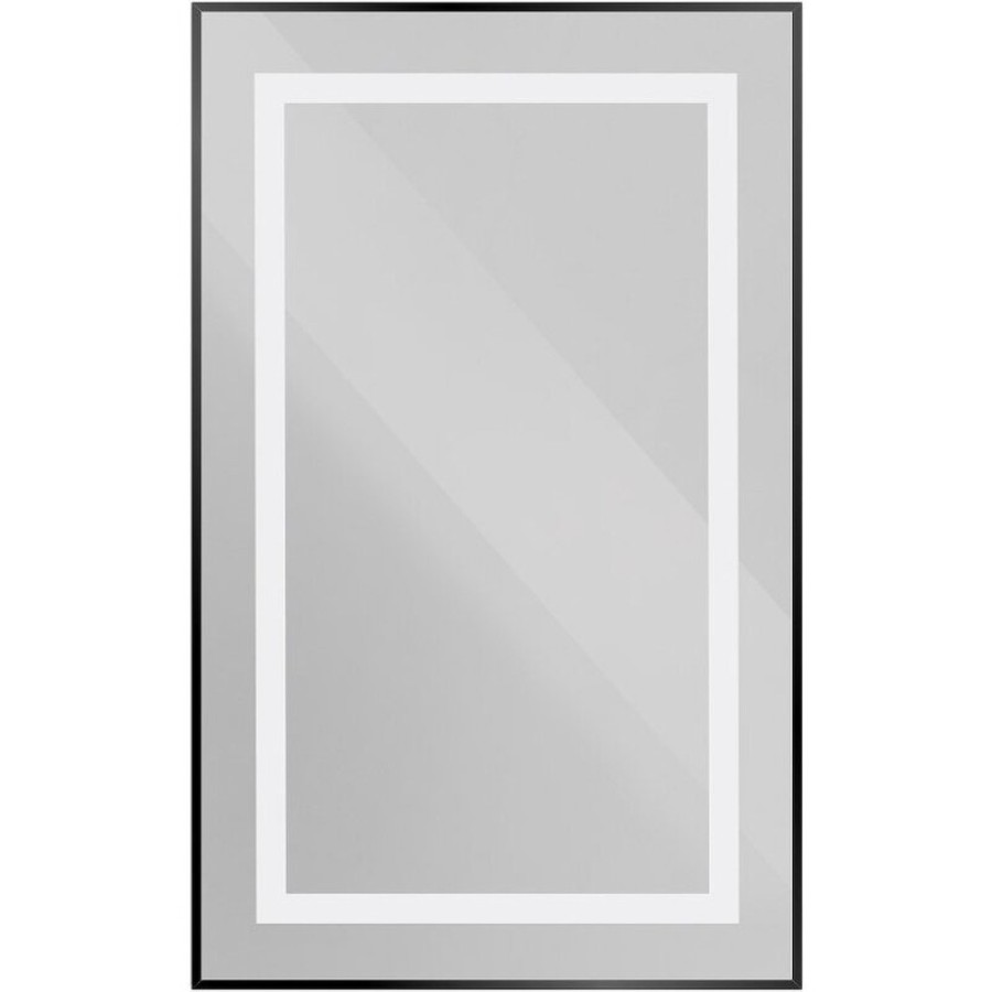 Зеркало BelBagno Kraft SPC-KRAFT-500-800-SENS-NERO, 50 см, с LED подсветкой, с сенсорным выключателем, цвет рамы черный