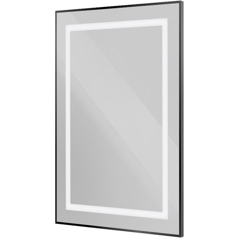 Зеркало BelBagno Kraft SPC-KRAFT-500-800-SENS-NERO, 50 см, с LED подсветкой, с сенсорным выключателем, цвет рамы черный