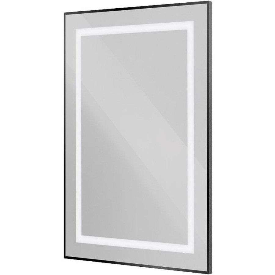 Зеркало BelBagno Kraft SPC-KRAFT-500-800-SENS-NERO, 50 см, с LED подсветкой, с сенсорным выключателем, цвет рамы черный