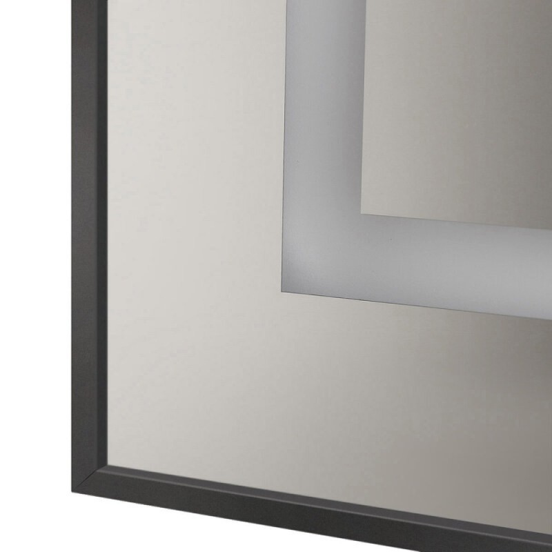 Зеркало BelBagno Kraft SPC-KRAFT-500-900-SENS-AL, 50 см, с LED подсветкой, с сенсорным выключателем, цвет рамы черный