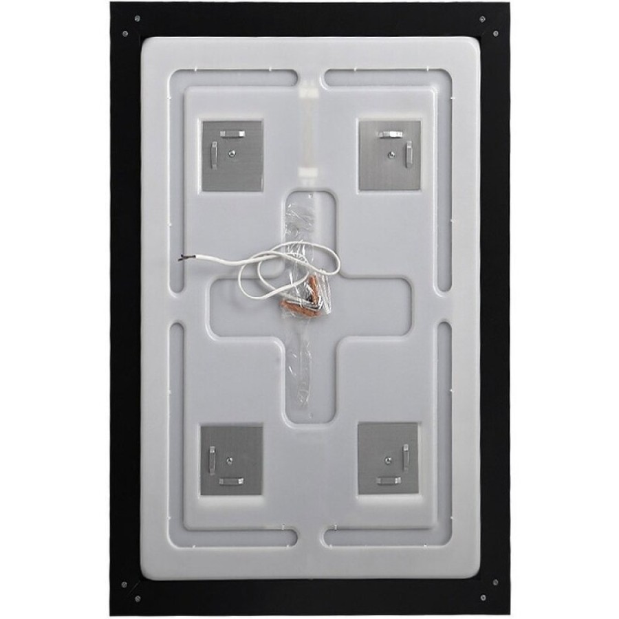 Зеркало BelBagno Kraft SPC-KRAFT-500-900-SENS-AL, 50 см, с LED подсветкой, с сенсорным выключателем, цвет рамы черный