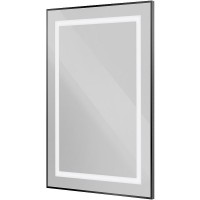 Зеркало BelBagno Kraft SPC-KRAFT-500-900-SENS-NERO, 50 см, с LED подсветкой, с сенсорным выключателем, цвет рамы черный