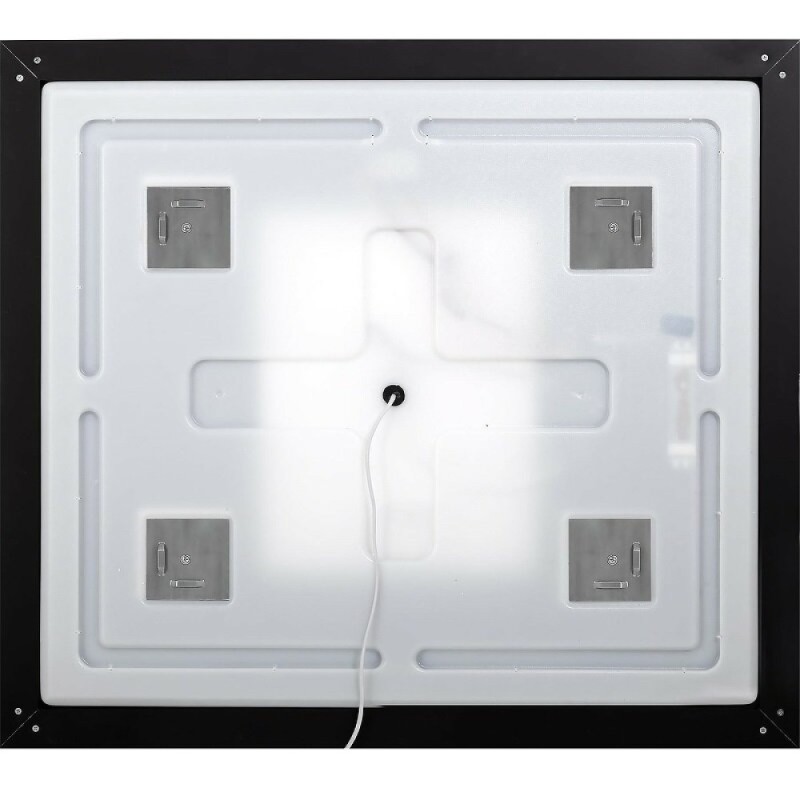 Зеркало BelBagno Kraft SPC-KRAFT-555-1700-TCH-PIA-NERO 88.5 см, светодиодная подсветка, с сенсорным выключателем, с подогревом, черный
