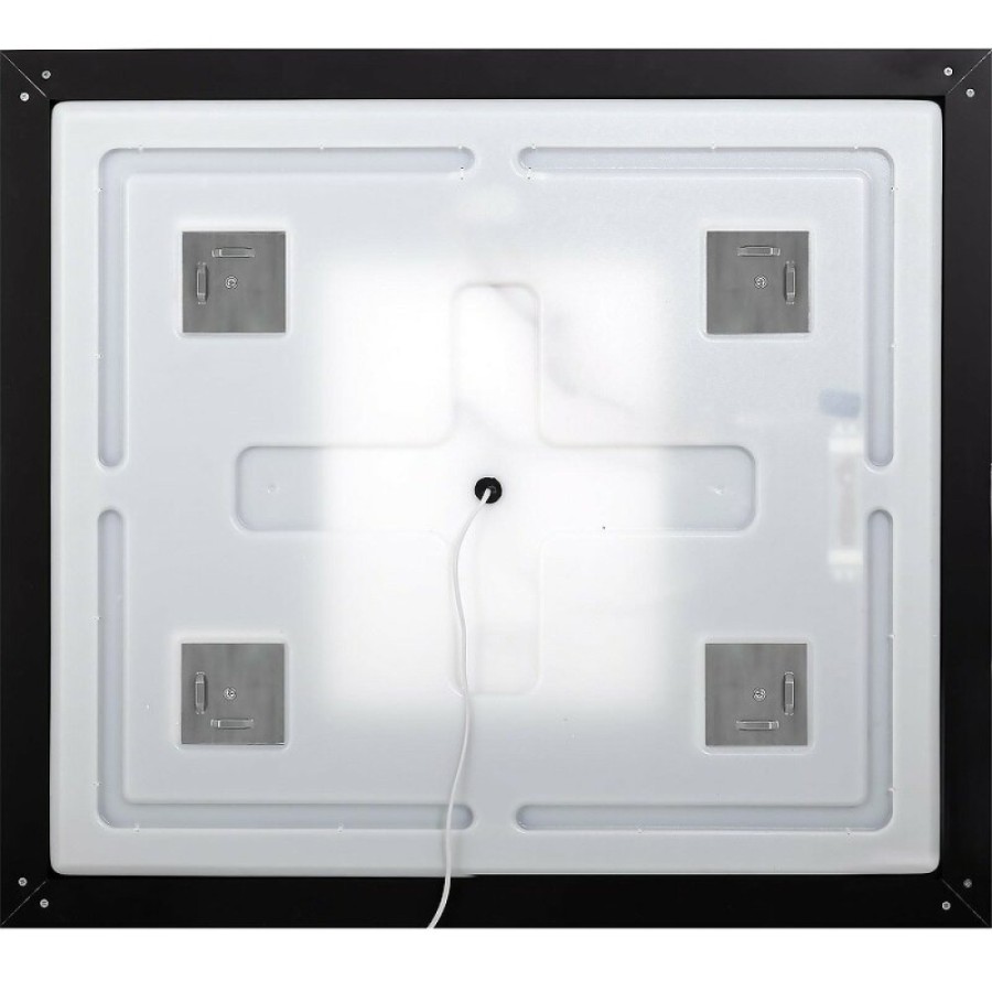 Зеркало BelBagno Kraft SPC-KRAFT-555-1700-TCH-PIA-NERO 88.5 см, светодиодная подсветка, с сенсорным выключателем, с подогревом, черный