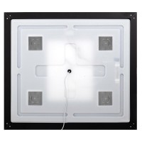 Зеркало BelBagno Kraft SPC-KRAFT-600-1000-LED-TCH-WARM-NERO, 60 х 100 см, со встроенной подсветкой и подогревом, черный
