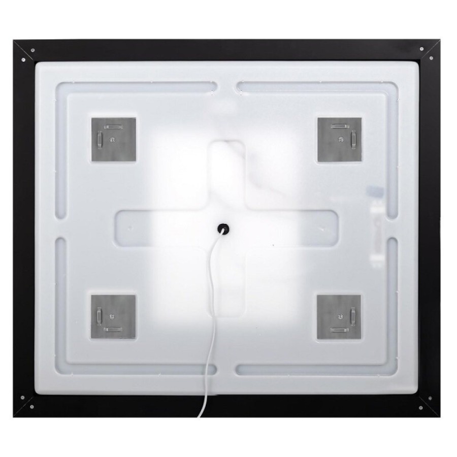 Зеркало BelBagno Kraft SPC-KRAFT-600-1000-LED-TCH-WARM-NERO, 60 х 100 см, со встроенной подсветкой и подогревом, черный