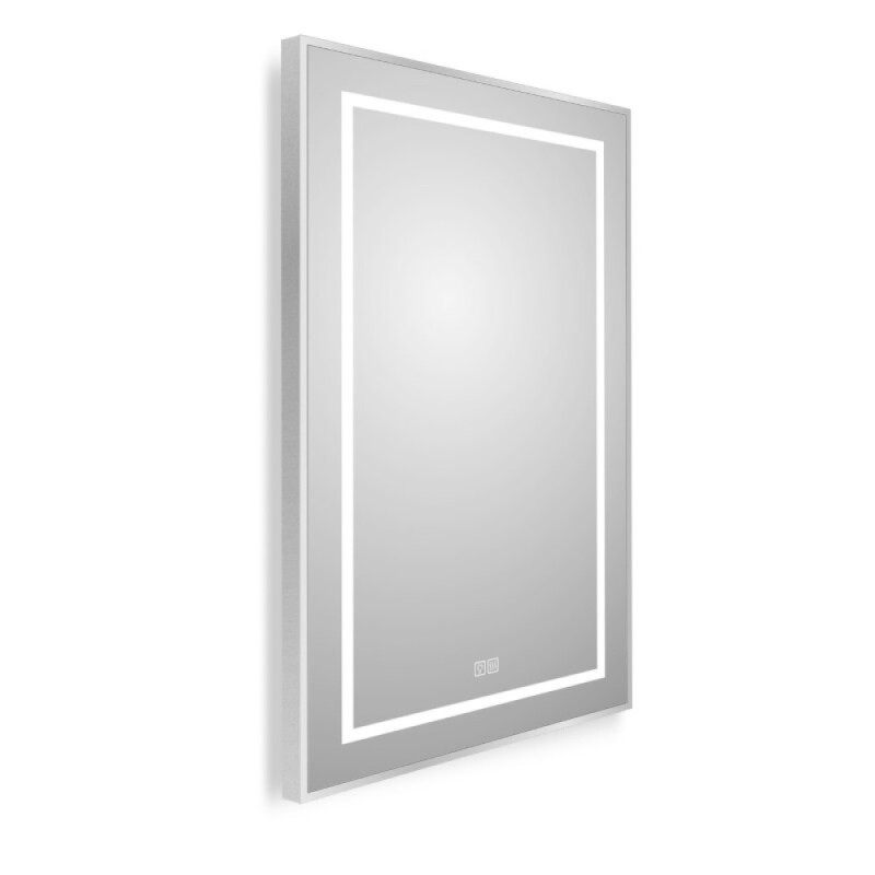 Зеркало BelBagno Kraft SPC-KRAFT-600-800-LED-TCH-WARM, 60 х 80 см, со встроенной подсветкой и подогревом, сатин