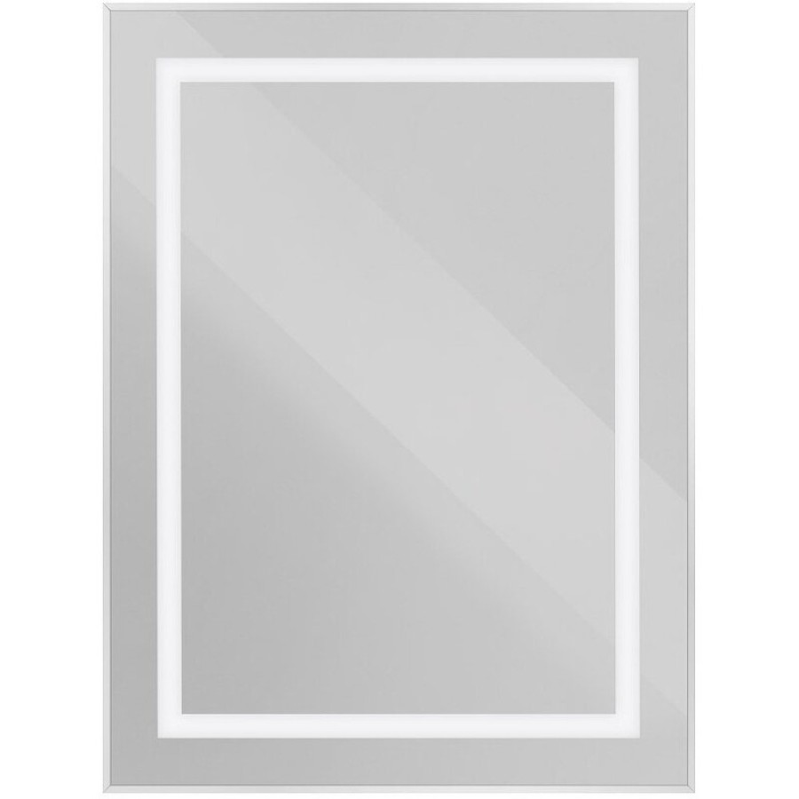 Зеркало BelBagno Kraft SPC-KRAFT-600-800-SENS-AL, 60 см, с LED подсветкой, с сенсорным выключателем, цвет рамы сатин
