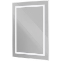 Зеркало BelBagno Kraft SPC-KRAFT-600-800-SENS-AL, 60 см, с LED подсветкой, с сенсорным выключателем, цвет рамы сатин