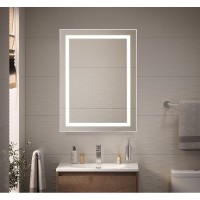 Зеркало BelBagno Kraft SPC-KRAFT-600-800-SENS-AL, 60 см, с LED подсветкой, с сенсорным выключателем, цвет рамы сатин