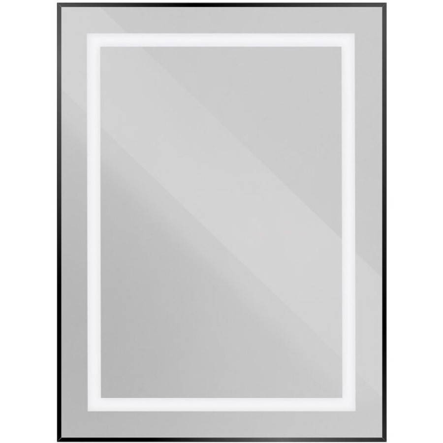 Зеркало BelBagno Kraft SPC-KRAFT-600-800-SENS-NERO, 60 см, с LED подсветкой, с сенсорным выключателем, цвет рамы черный