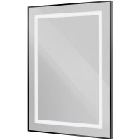 Зеркало BelBagno Kraft SPC-KRAFT-600-800-SENS-NERO, 60 см, с LED подсветкой, с сенсорным выключателем, цвет рамы черный