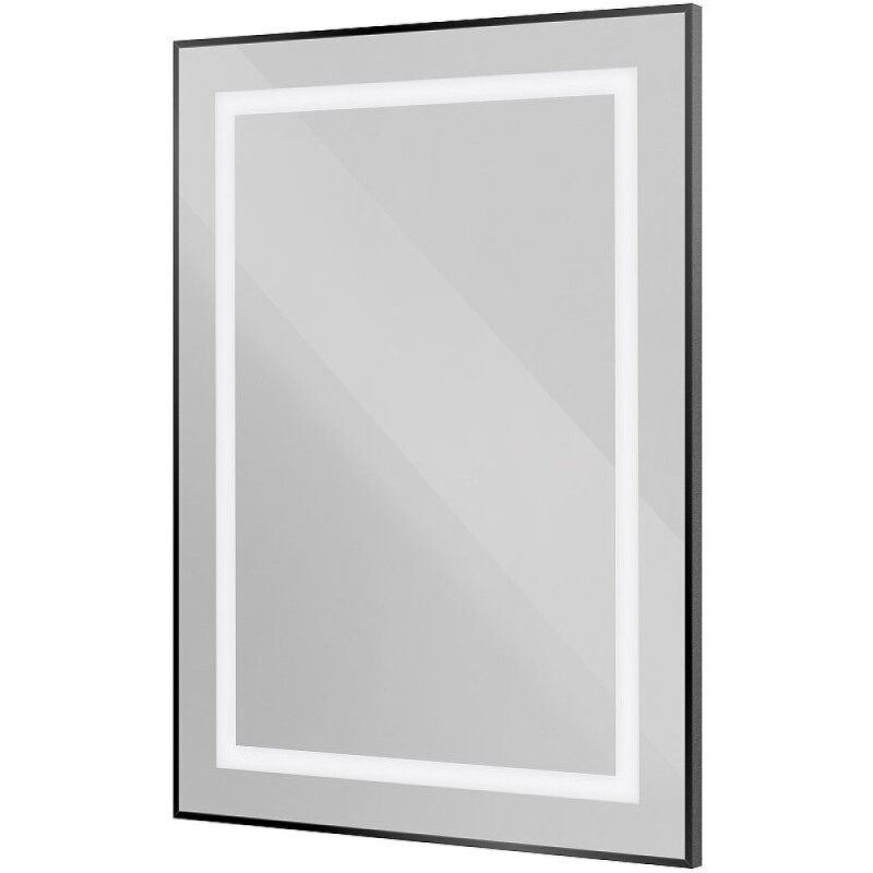 Зеркало BelBagno Kraft SPC-KRAFT-600-800-SENS-NERO, 60 см, с LED подсветкой, с сенсорным выключателем, цвет рамы черный