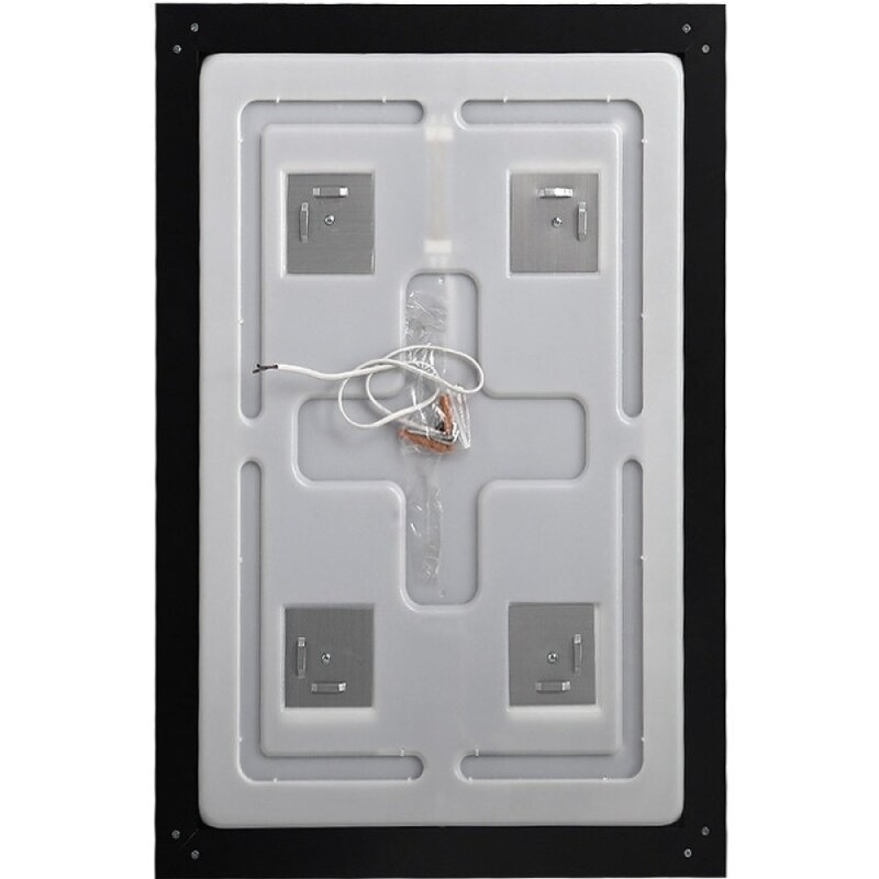 Зеркало BelBagno Kraft SPC-KRAFT-600-800-SENS-NERO, 60 см, с LED подсветкой, с сенсорным выключателем, цвет рамы черный