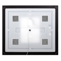 Зеркало BelBagno Kraft SPC-KRAFT-685-885-TCH-WARM 68.5 см, светодиодная подсветка, с сенсорным выключателем, с подогревом, сатин