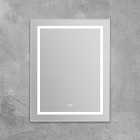 Зеркало BelBagno Kraft SPC-KRAFT-685-885-TCH-WARM 68.5 см, светодиодная подсветка, с сенсорным выключателем, с подогревом, сатин