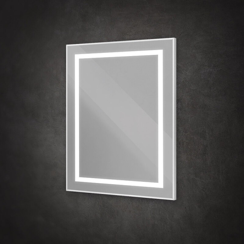 Зеркало BelBagno Kraft SPC-KRAFT-700-800-SENS-AL, 70 см, с LED подсветкой, с сенсорным выключателем, цвет рамы сатин