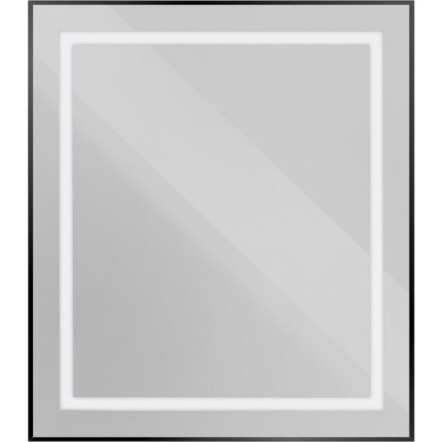 Зеркало BelBagno Kraft SPC-KRAFT-700-800-SENS-NERO, 70 см, с LED подсветкой, с сенсорным выключателем, цвет рамы черный