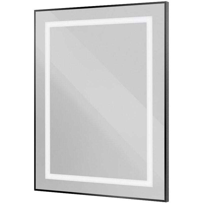 Зеркало BelBagno Kraft SPC-KRAFT-700-800-SENS-NERO, 70 см, с LED подсветкой, с сенсорным выключателем, цвет рамы черный