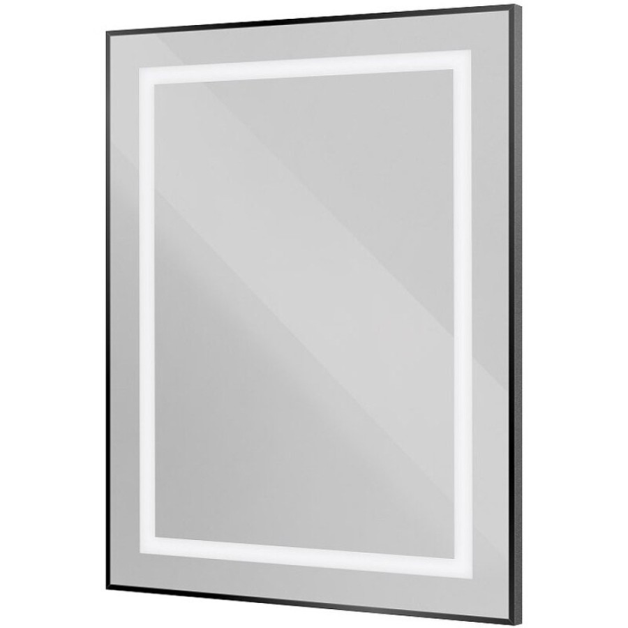 Зеркало BelBagno Kraft SPC-KRAFT-700-800-SENS-NERO, 70 см, с LED подсветкой, с сенсорным выключателем, цвет рамы черный