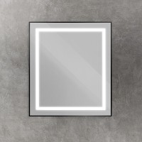 Зеркало BelBagno Kraft SPC-KRAFT-700-800-SENS-NERO, 70 см, с LED подсветкой, с сенсорным выключателем, цвет рамы черный