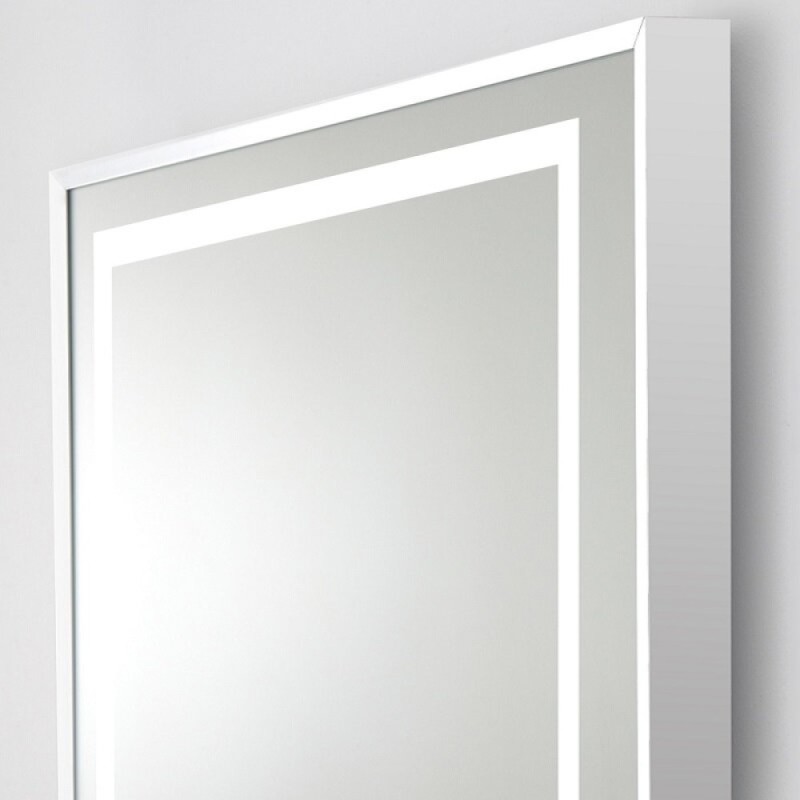 Зеркало BelBagno Kraft SPC-KRAFT-800-800-LED-TCH-WARM, 80 см, со встроенной подсветкой и подогревом, сатин