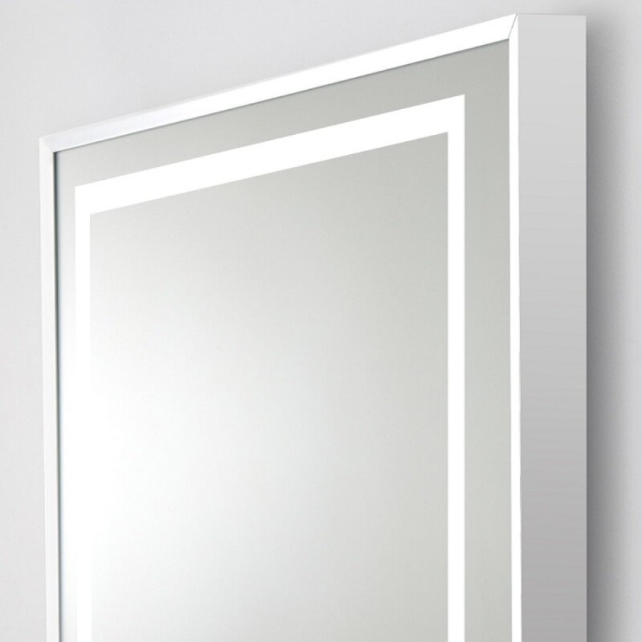 Зеркало BelBagno Kraft SPC-KRAFT-800-800-LED-TCH-WARM, 80 см, со встроенной подсветкой и подогревом, сатин
