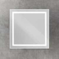 Зеркало BelBagno Kraft SPC-KRAFT-800-800-SENS-AL, 80 см, с LED подсветкой, с сенсорным выключателем, цвет рамы сатин