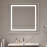 Зеркало BelBagno Kraft SPC-KRAFT-800-800-SENS-AL, 80 см, с LED подсветкой, с сенсорным выключателем, цвет рамы сатин