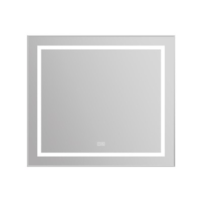 Зеркало BelBagno Kraft SPC-KRAFT-885-785-TCH-WARM 88.5 см, светодиодная подсветка, с сенсорным выключателем, с подогревом, сатин