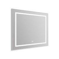 Зеркало BelBagno Kraft SPC-KRAFT-885-785-TCH-WARM 88.5 см, светодиодная подсветка, с сенсорным выключателем, с подогревом, сатин
