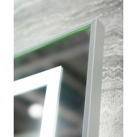 Зеркало BelBagno Kraft SPC-KRAFT-885-785-TCH-WARM 88.5 см, светодиодная подсветка, с сенсорным выключателем, с подогревом, сатин