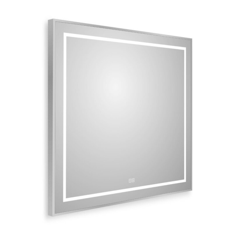 Зеркало BelBagno Kraft SPC-KRAFT-900-800-LED-TCH-WARM, 90 см, со встроенной подсветкой и подогревом, сатин
