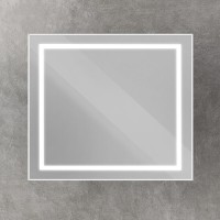 Зеркало BelBagno Kraft SPC-KRAFT-900-800-SENS-AL, 90 см, с LED подсветкой, с сенсорным выключателем, цвет рамы сатин