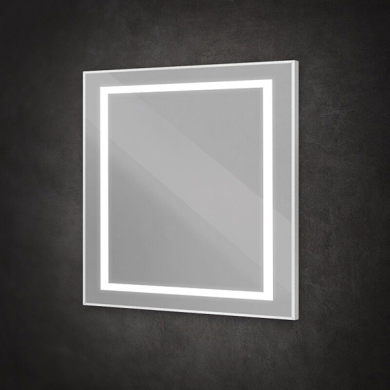 Зеркало BelBagno Kraft SPC-KRAFT-900-800-SENS-AL, 90 см, с LED подсветкой, с сенсорным выключателем, цвет рамы сатин