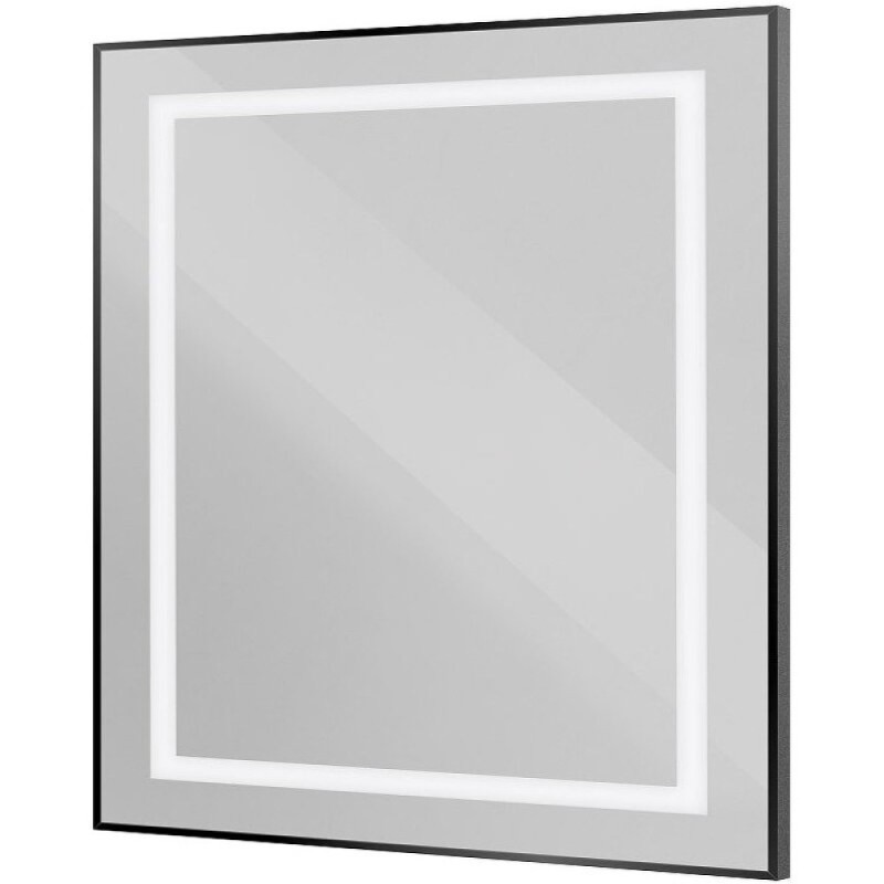 Зеркало BelBagno Kraft SPC-KRAFT-900-800-SENS-NERO, 90 см, с LED подсветкой, с сенсорным выключателем, цвет рамы черный