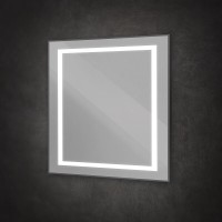 Зеркало BelBagno Kraft SPC-KRAFT-900-800-SENS-NERO, 90 см, с LED подсветкой, с сенсорным выключателем, цвет рамы черный