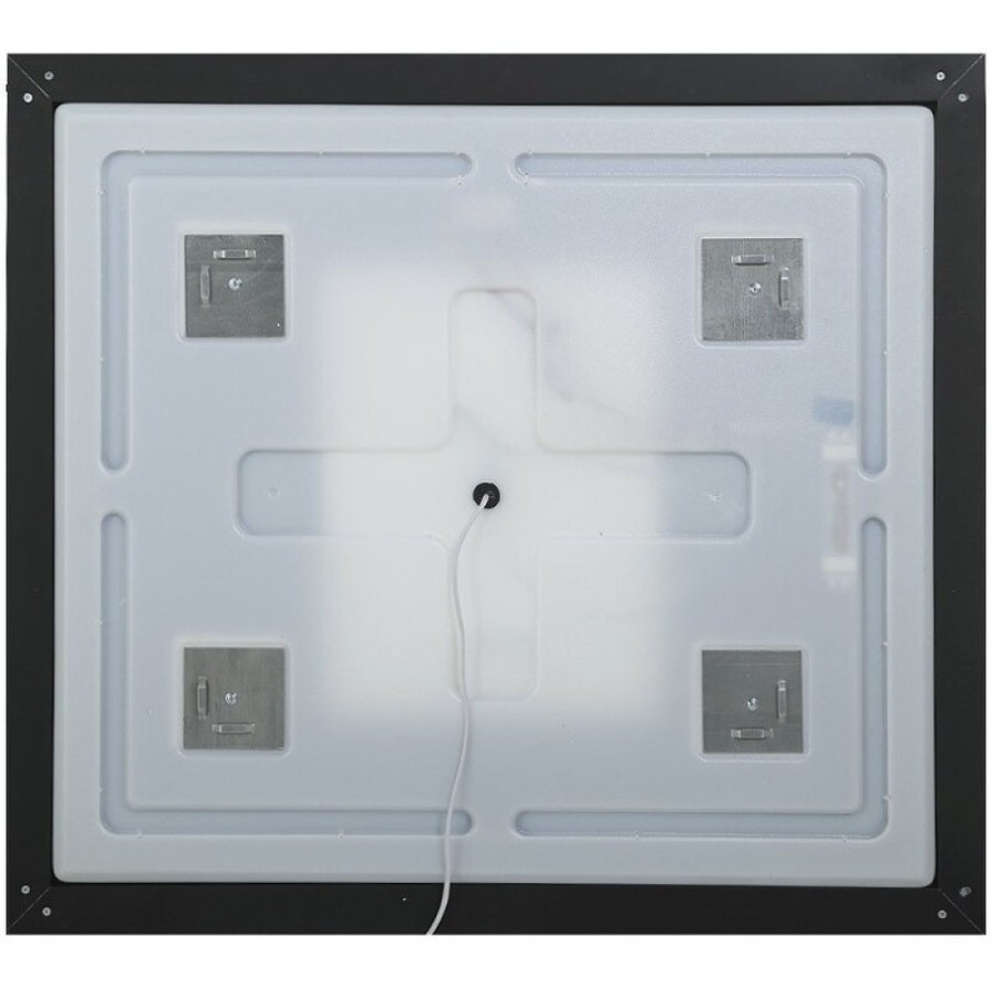 Зеркало BelBagno Kraft SPC-KRAFT-900-800-SENS-NERO, 90 см, с LED подсветкой, с сенсорным выключателем, цвет рамы черный