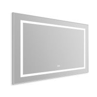Зеркало BelBagno Kraft SPC-KRAFT-985-685-TCH-WARM 98.5 см, светодиодная подсветка, с сенсорным выключателем, с подогревом, сатин