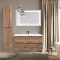 Зеркало BelBagno Kraft SPC-KRAFT-985-685-TCH-WARM 98.5 см, светодиодная подсветка, с сенсорным выключателем, с подогревом, сатин