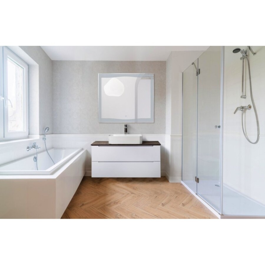 Зеркало с встроенным светильником и сенсорным выключателем BelBagno SPC-LNS-900-800-LED-TCH, 12W, 220-240V, 900x30x800