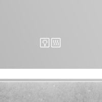 Зеркало BelBagno Marino SPC-MAR-1000-600-LED-TCH-WARM 100 см, светодиодная подсветка, с сенсорным выключателем, с подогревом