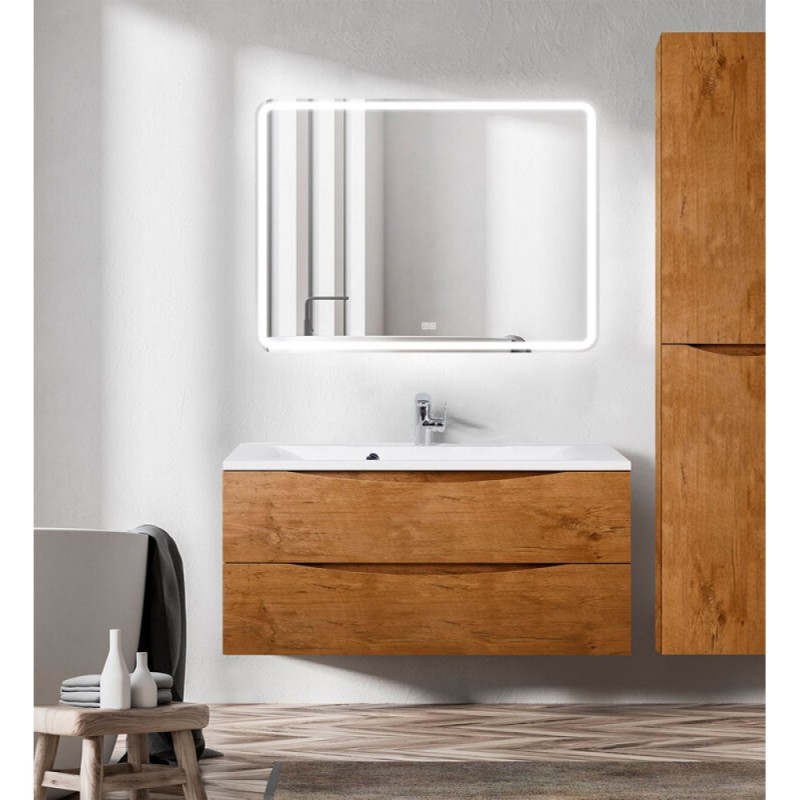 Зеркало BelBagno Marino SPC-MAR-1100-800-LED-TCH-WARM 110 см, светодиодная подсветка, с сенсорным выключателем, с подогревом