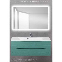 Зеркало BelBagno SPC-MAR-1200-800-LED-TCH 120 x 80 см со встроенным светильником и сенсорным выключателем