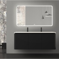 Зеркало BelBagno SPC-MAR-1400-800-LED-TCH-WARM, 140 см, с подсветкой, белый