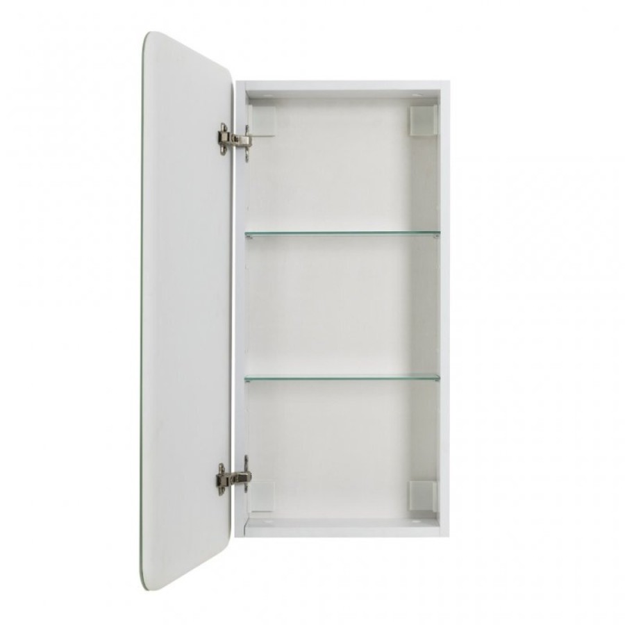 Зеркальный шкаф BelBagno Marino 40 х 80 см, с LED-подсветкой и сенсорным выключателем, Bianco Lucido белый глянец, SPC-MAR-400/800-1A-LED-TCH