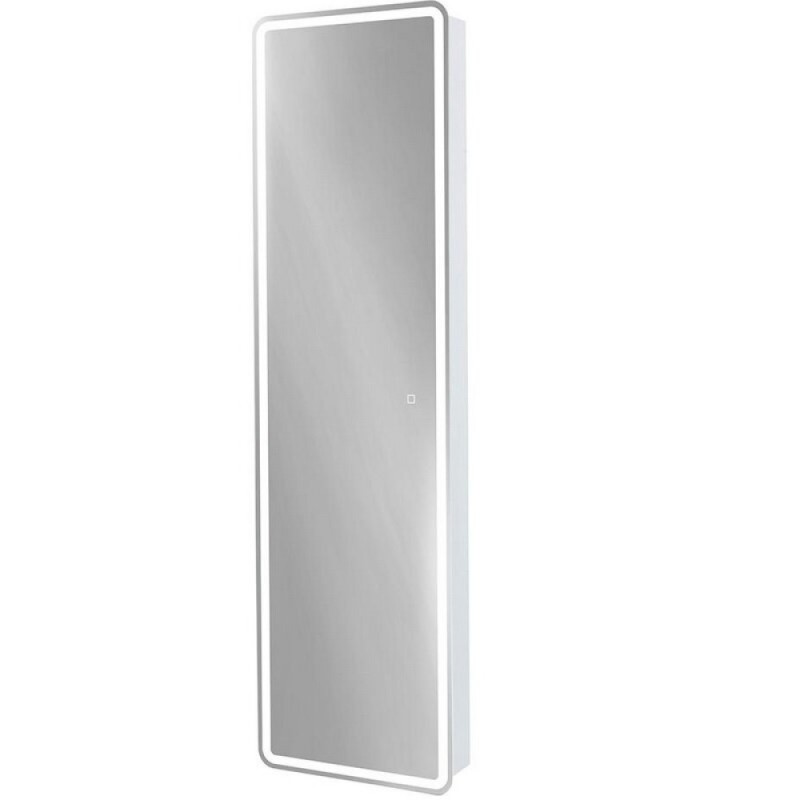 Пенал BelBagno Marino SPC-MAR-450/1600-1A-LED-TCH, 45 х 160 см, с LED-подсветкой и сенсорным выключателем, Bianco Opaco белый матовый