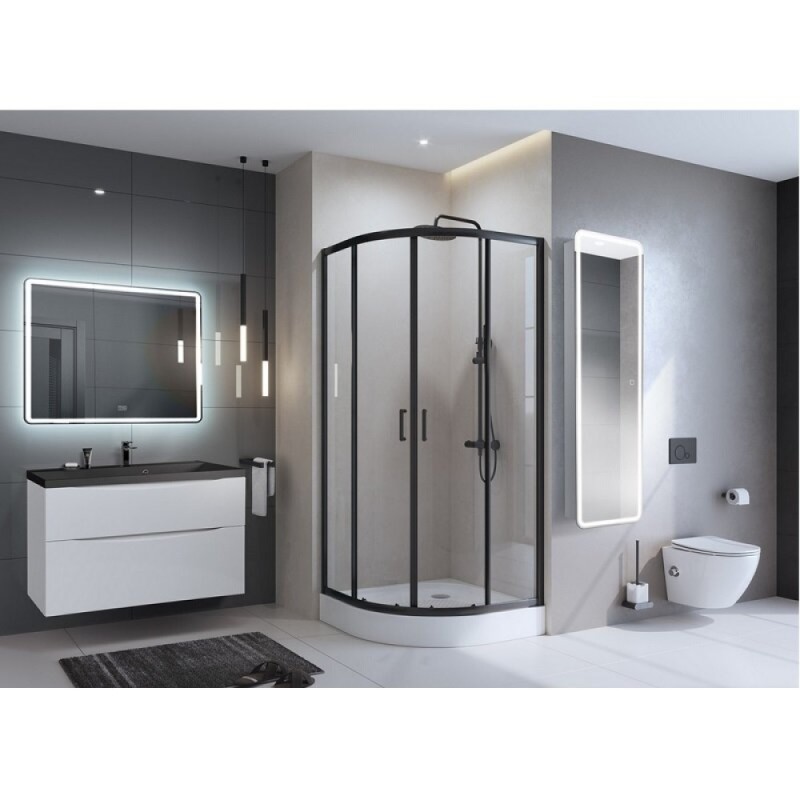 Пенал BelBagno Marino SPC-MAR-450/1600-1A-LED-TCH, 45 х 160 см, с LED-подсветкой и сенсорным выключателем, Bianco Opaco белый матовый