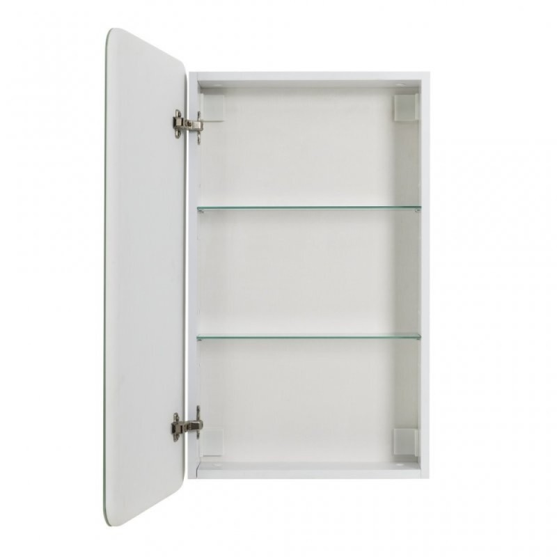 Зеркальный шкаф BelBagno Marino 50 х 80 см, с LED-подсветкой и сенсорным выключателем, Bianco Lucido белый глянец, SPC-MAR-500/800-1A-LED-TCH
