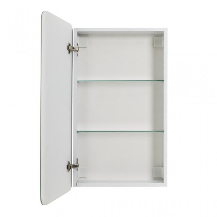 Зеркальный шкаф BelBagno Marino 50 х 80 см, с LED-подсветкой и сенсорным выключателем, Bianco Lucido белый глянец, SPC-MAR-500/800-1A-LED-TCH